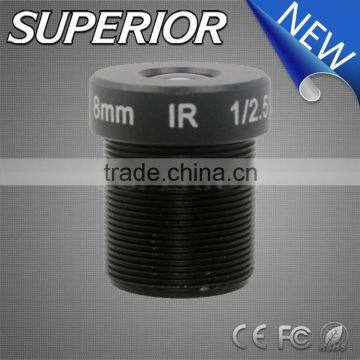 Superior china manufacturer 1/2.5 inch 5 megapixel F2.0 M12 8mm cctv lens