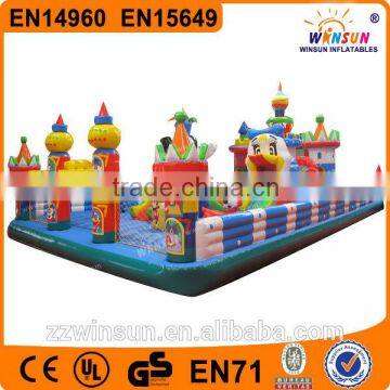 Hot commercial wholesale giant outdoor toys inflatable bouncer fun city colorful