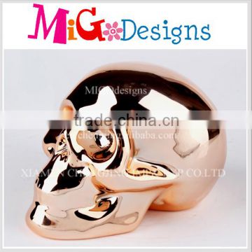 Hot Selling High Quality Ceramic Skull Money Box Halloween Gifts