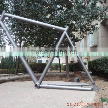 titanium mountain bike frame V brake with sand blast finished made in China