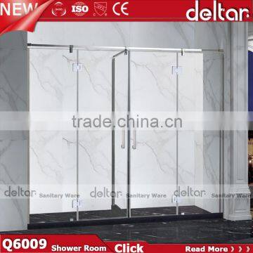 Two Sliding Doors Aluminum Shower Room 6mm/8mm Square Sliding Shower for Hotel Shower Cubicle photo-4