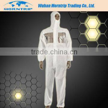 Anti-static Treatment Disposable Safty Micropovous Coverall With Hood