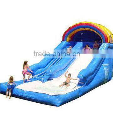 Hola blue inflatable water slide with pool/inflatable slide/inflatable water slide