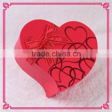 Make Fashion Red Gift Paper Heart Shaped Box