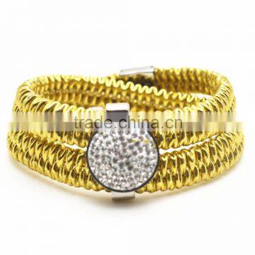 Yellow Gold Plated Bracelets for Woman