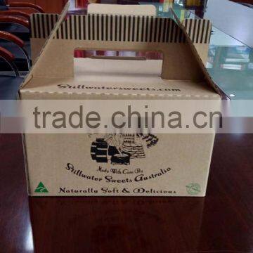 Craft Paper Box For Beverage Shipping Use,Custom Logo Printing Craft Paper Packaging Box