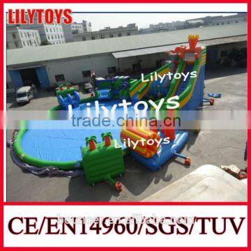 Adults water games ocean theme commercial water park with pool and slides/cheap inflatable water park for sale