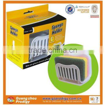 bathroom accessory adhesive plastic sponge holder