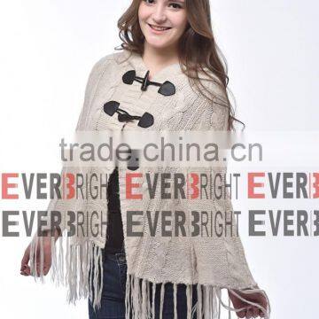 women Tops bat sleeve poncho shawl scarf sweater