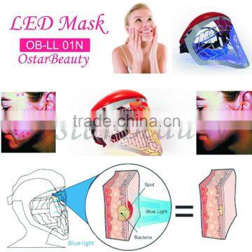(CE/ISO13485) 3 Led Colors Therapy Led Mask for Facial Rejuvenation OB-LL 01N photo-6