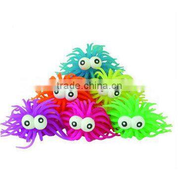 2016 flashing with led puffer ball, custom logo print promotional puffer toys