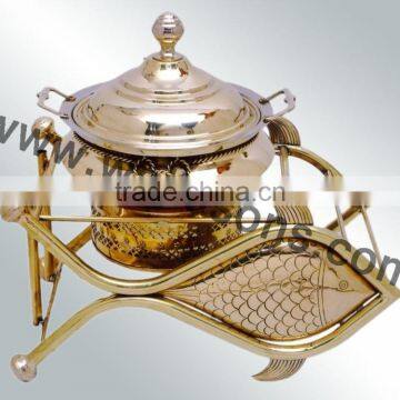 New Design Chafing Dish | Brass Plated Chafing Dish | Handmade Chafing Dish | Metal Made Chafing Dish photo-2