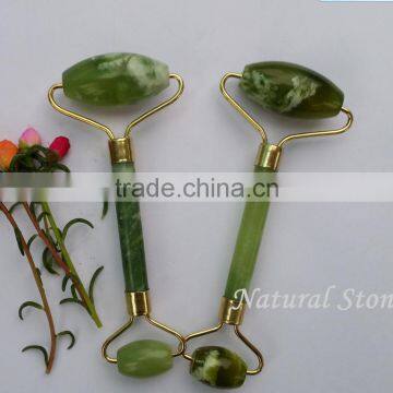 Chinese natural jade stone facial roller,skin care massage roller,face beauty massage tool,beauty care tools cosmetic tools,magn