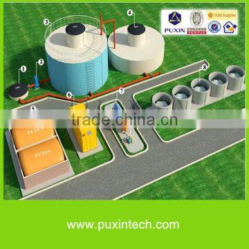 PuXin Medium size 100m3 biogas plants