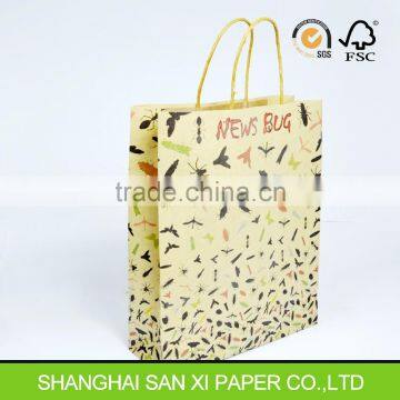 Twisted handle paper bag for tea,paper tea bag, tea packaging paper bags