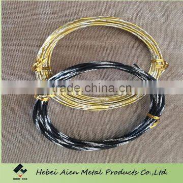 colored aluminum jewellery wire with diamond cut