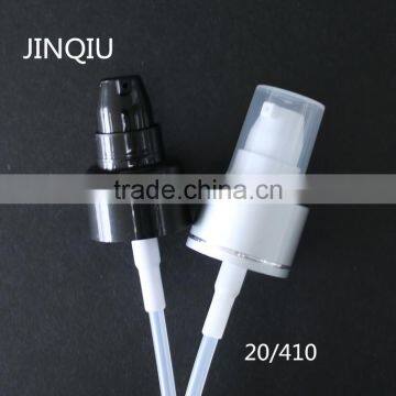 20/410 pp aluminium silver cream pump,black all plastic treatment pump wholesale supplier