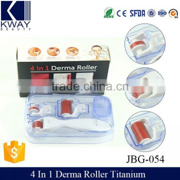 Wholesale microneedle derma roller private label 4 in 1 face roller treatment