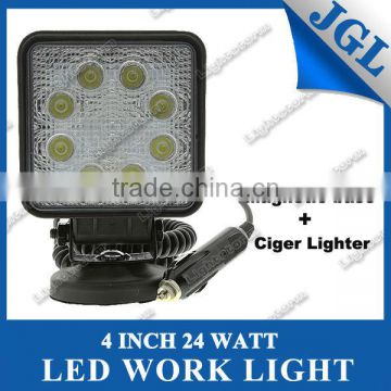 Wholesale LED Working lamp with magnetic base 24W led work lamp For Machine/Boat Lights/Lights For Fishing working lamp ip67