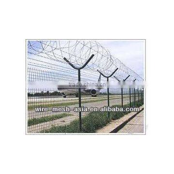 Airport fence mesh/Peach type column fence netting/Bilateral guardrail (SGS certificate & ISO9001)