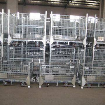Collapsible Folding Metal Storage Cages With Wheels photo-5
