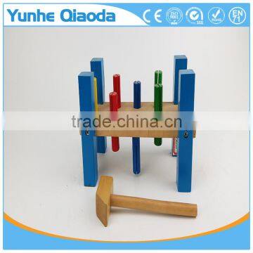Christmas Thanksgiving Gifts Classic Toddler Game Wooden Hammer Toy Pound-A-Peg Pounding Bench Early Explorer photo-2