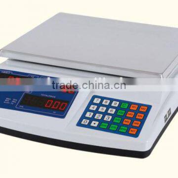 Electronic weighing platform scale