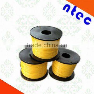 nylon monofilament builder line in spool package yellow