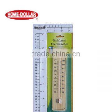 Home Indoor-Outdoor Wooden Thermometer