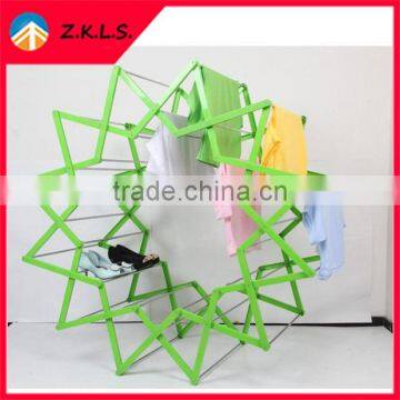 Unique Design Star Style Plastic Folding Clothes Drying Rack