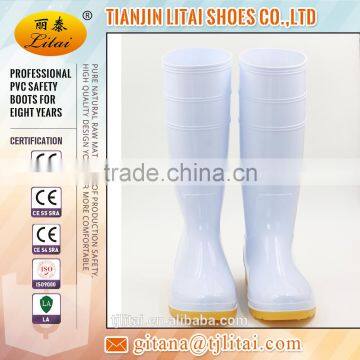 White Rain Boots for Food Industrial,Wholesale China Factory Cheap Pvc Rain Boots photo-2