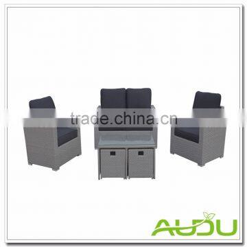 Audu 2017 Original Design Rattan Garden Outdoor Sofa with Drawers