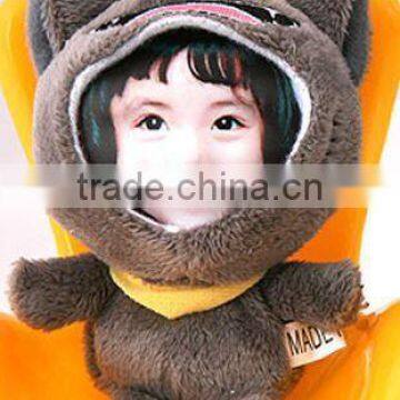 2015 New Arrive Good Quality 6-18cm Interesting Stuffed Plush Toy Doll With Plastic Face photo-3