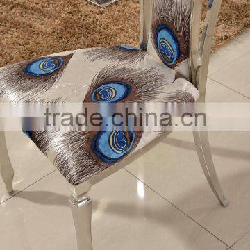 B353 New Arrival Velvet Fabric Dining Chair photo-4