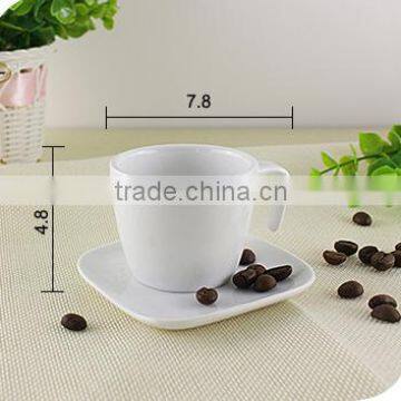 China factory supplier new premium gifts ceramic green tea cup and saucer set has handle