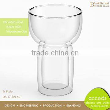 Hot Selling Highend Double Wall Pyrex Beer Mug Glass photo-2