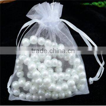 slight white organza favor jewelry gift bags