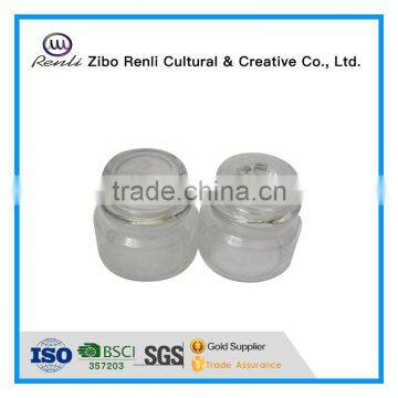 Clear Airtight Round Decorative Glass Storage Jar With Glass Lid photo-2