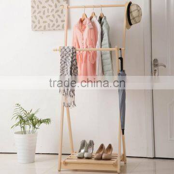 Wooden Coat Hanger for Living Room Wooden Clothes Rack photo-6