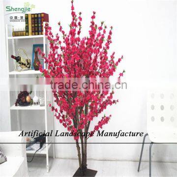 SJZJN 312 Mini Bansai Artificial Peach Blossom Tree /Potted Peach Blossom Tree High Quality photo-4