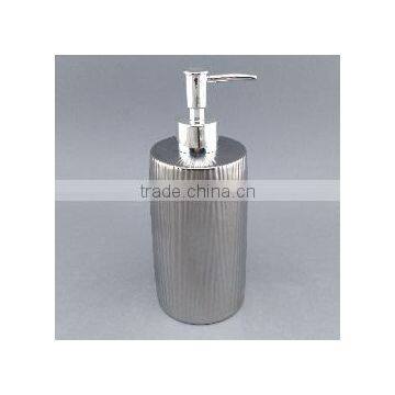 silver plated ceramic liquid soap dispenser