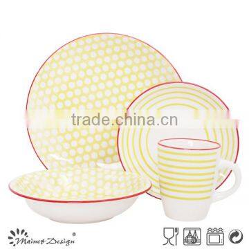 2017 New Design Ceramic Stoneware Crockery Pad Printing Dinnerware Set photo-5