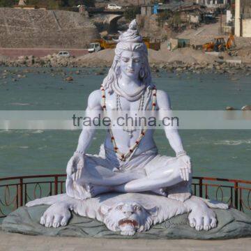 Regional Feature Antique Stone Crarving Marble Lord Shiva Statue for India photo-3