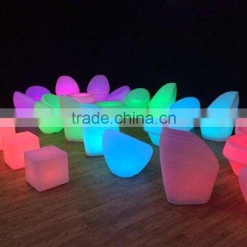 Environmental plastic waterproof decoration led lighting furniture