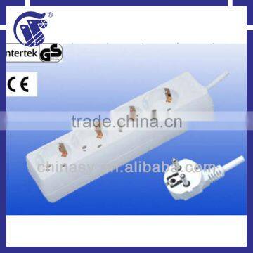 CE GS Germany 4-way electric extension sockets/power strip/outlet