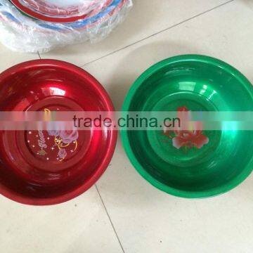 30.36.40cm Durable Unbreakable Spraying Red Color Wash Basin photo-3