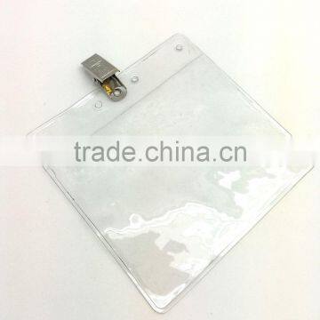 ID Badge Holder With Metal Clip, Name Tag Holder, ID Card Holder With Clip photo-2