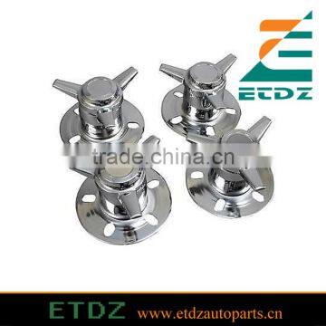 made of Stainless steel chrome plated knock-off wire wheel cap