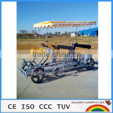 high qualtiy 4 seats adult pedal go kart for entertainment