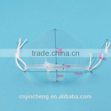 Customized Logo Printed Factory Cheap Manufacture Clear Plastic Face Mask Transparent Face Mask for Food Service in Restaurant photo-3